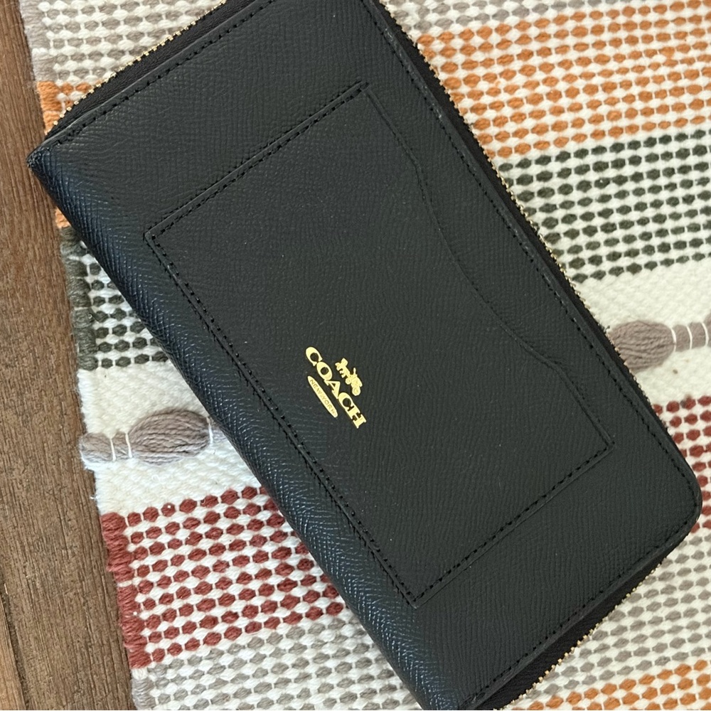 Coach Black Leather Wallet